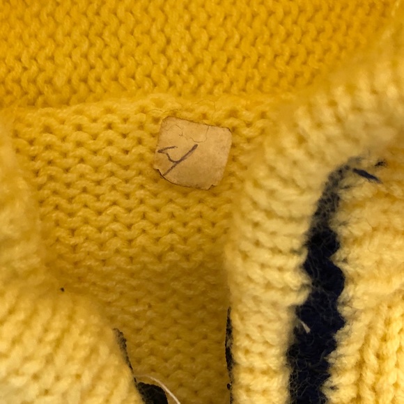 Vintage Llama Hand knitted Zip up Sweater 4Y - Picture 2 of 4